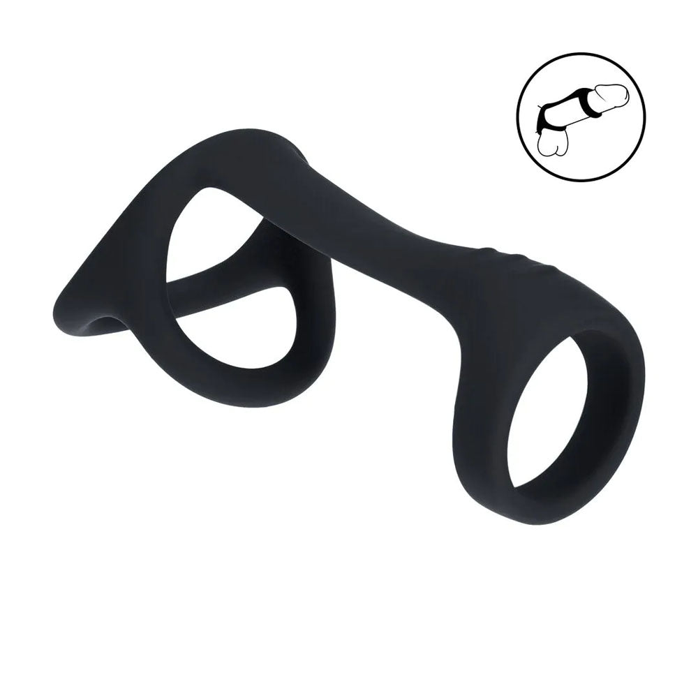 Levelz Tri-O Body Safe Harness Style Silicone Cock Ball Ring > Cock Ring > Sling