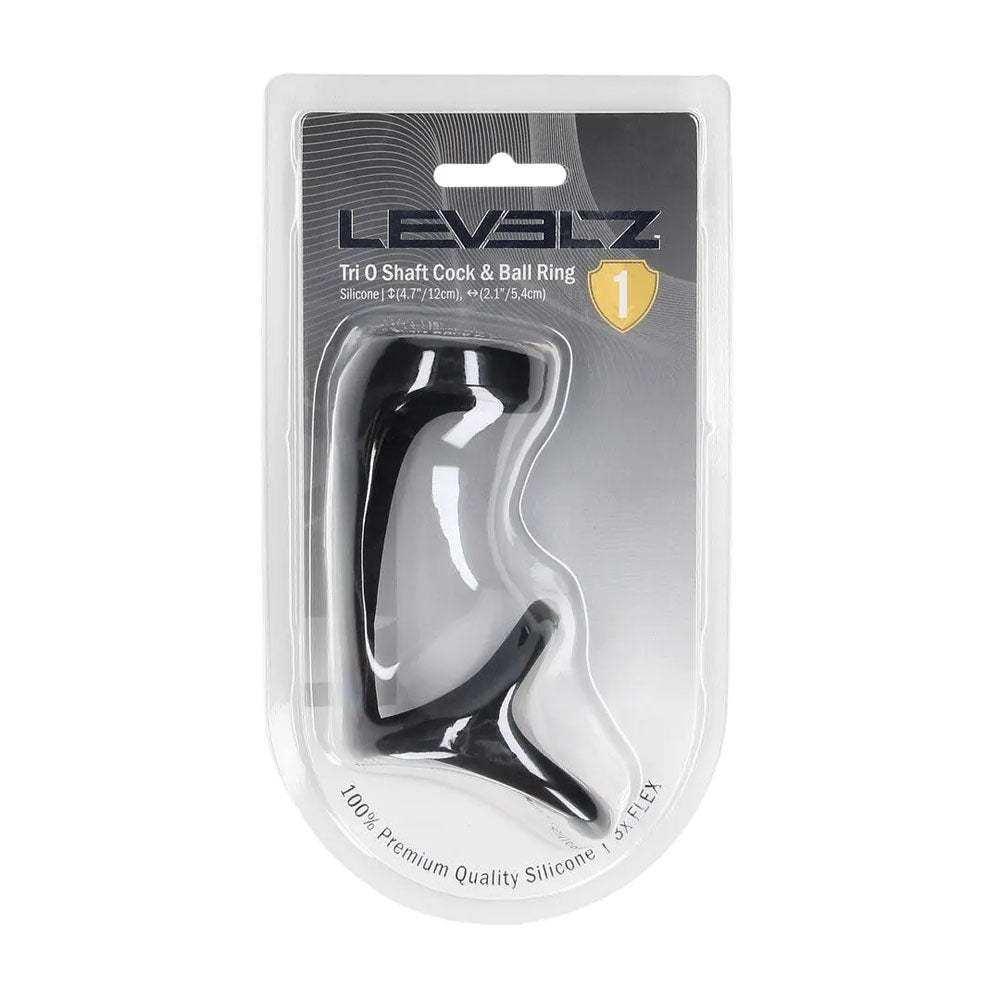 Levelz Tri-O Body Safe Harness Style Silicone Cock Ball Ring > Cock Ring > Sling