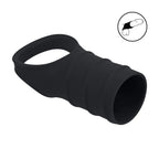 LEVELZ Silicone Cock Ring and Ribbed Sleeve – Body-Safe Silicone Cock Ring with Sleeve > Sex Toys For Men > Penis Sleeves