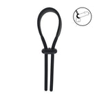Levelz Wide Adjustable Silicone Lasso (Black) – Flexible Non-Vibrating Adjustable Cock Ring > Cock Ring > Adjustable