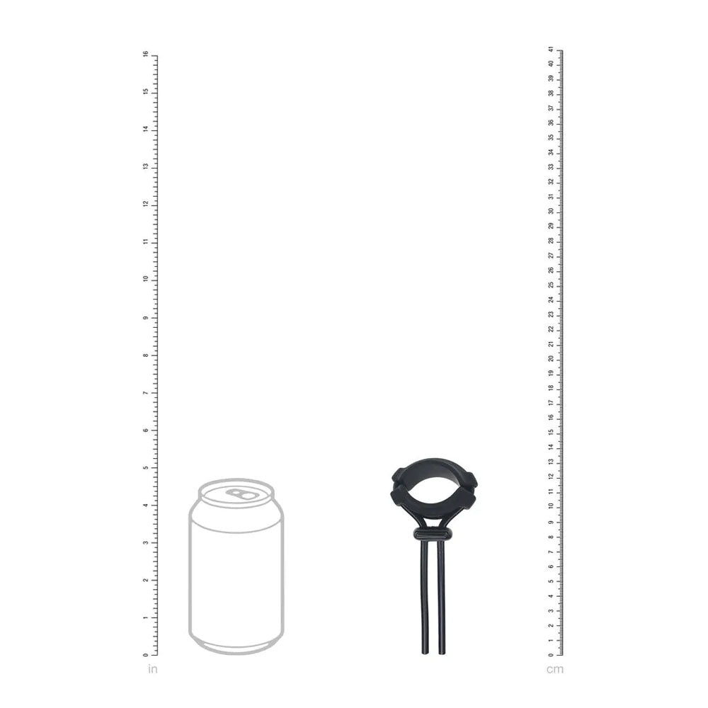 Levelz Wide Detachable Lasso (Black) – Adjustable Silicone Cock Ring > Cock Ring > Adjustable