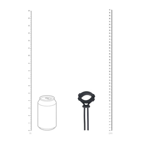 Levelz Wide Detachable Lasso (Black) – Adjustable Silicone Cock Ring COCK RINGS Adjustable