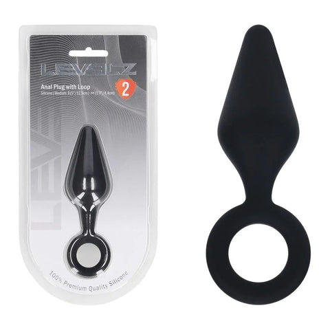 Levelz Silicone Anal Plug Medium – Slim Medium Butt Plug Black > Anal Range > Butt Plugs