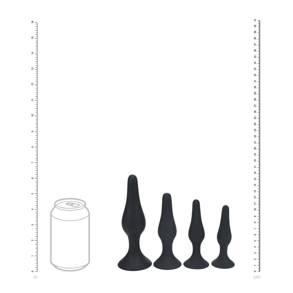 Levelz Slim Silicone Anal Plug Kit Set of Four – Premium Silicone Butt Plugs Secondary image