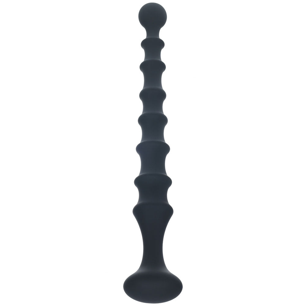 Levelz Ribbed Silicone Flared Anal Probe 26.7 cm – Textured Silicone Anal Beads > Anal Range > Anal Beads