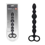 Levelz Beaded Silicone Anal Probe (24.5 cm) – Slim Flexible Anal Beads Black > Anal Range > Anal Beads