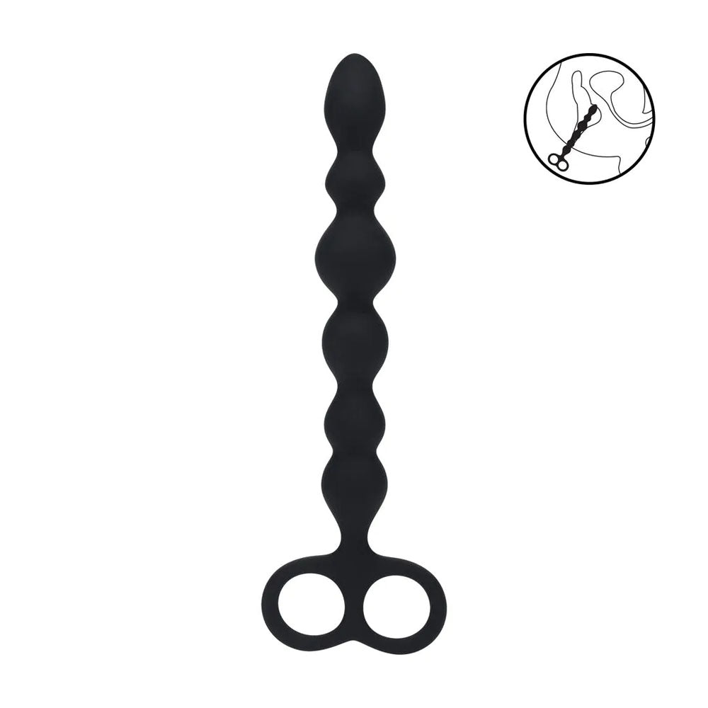 Levelz Beaded Silicone Anal Probe (24.5 cm) – Slim Flexible Anal Beads > Anal Range > Anal Beads