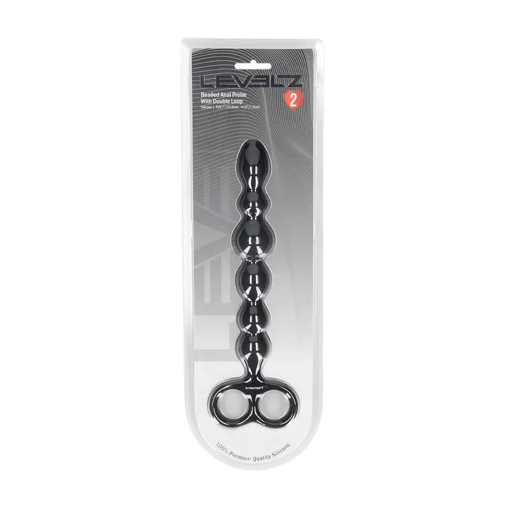 Levelz Beaded Silicone Anal Probe (24.5 cm) – Slim Flexible Anal Beads > Anal Range > Anal Beads