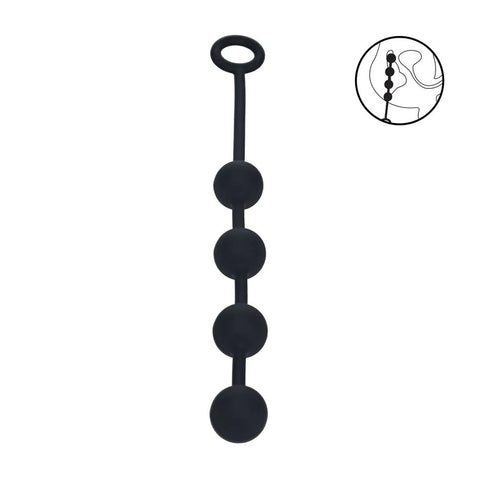 Levelz Round Silicone Medium Anal Balls 20mm Diameter 32cm Length – Premium Silicone Anal Balls > Anal Range > Anal Beads