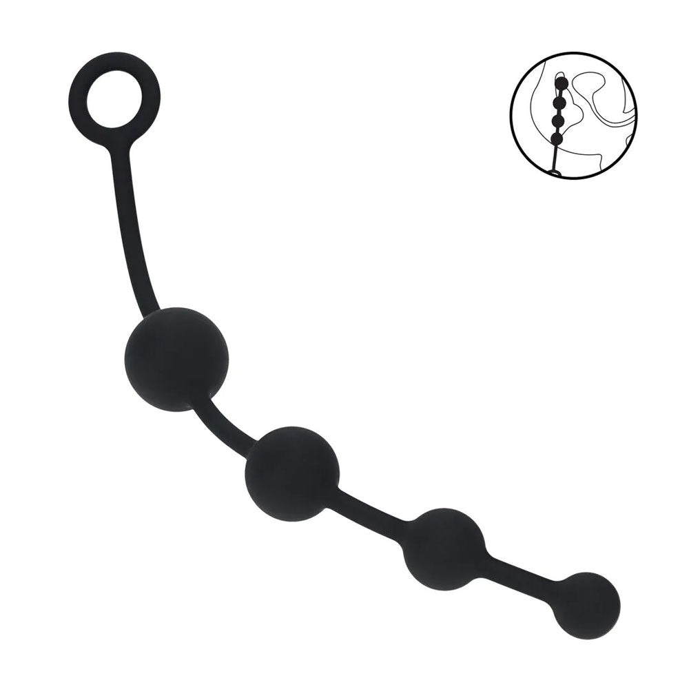 LEVELZ Curved Silicone Anal Beads 29.5 cm – Premium Silicone Anal Beads Secondary image