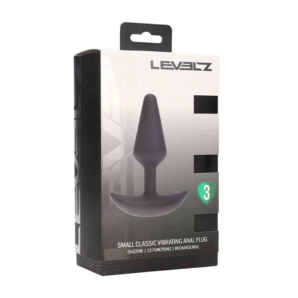 Levelz Classic – Vibrating Small Rechargeable Silicone Anal Plug - 9cm > Anal Range > Vibrating Butt Plugs