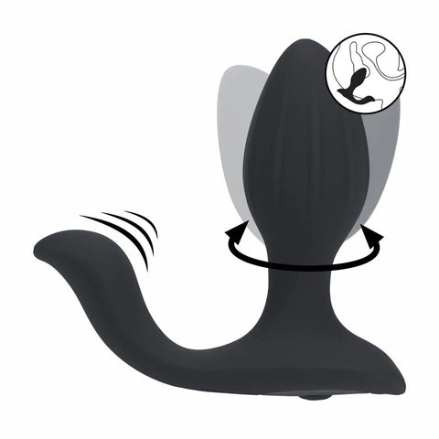 Levelz Vibrating and Rotating Anal Plug with Ball Stimulator (USB Rechargeable) – Vibrating Butt Plug 10.7 cm > Anal Range > Prostate Massagers