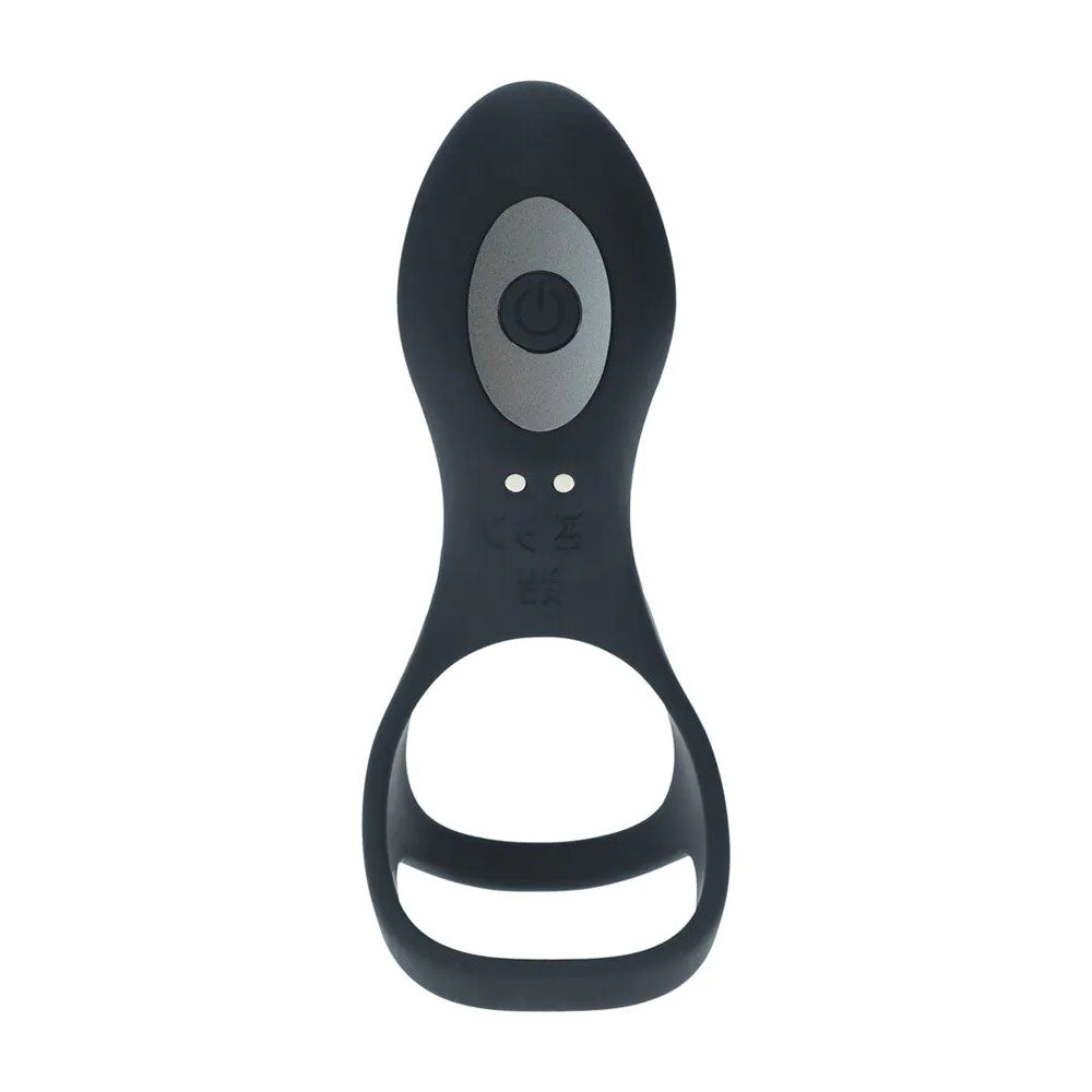 LEVELZ Vibrating Cock and Ball Ring with Shaft Loop – USB Rechargeable Vibrating Cock and Ball Ring Cock Rings Vibrating