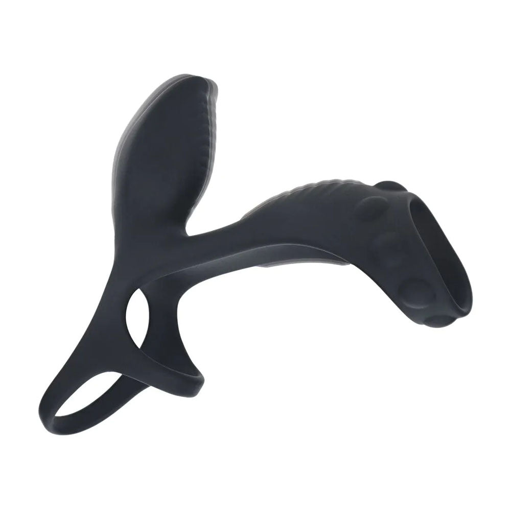 LEVELZ Vibrating Cock and Ball Ring with Shaft Loop – USB Rechargeable Vibrating Cock and Ball Ring Cock Rings Vibrating