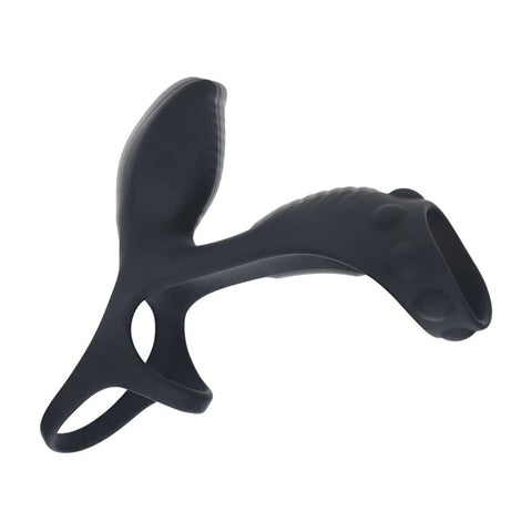 LEVELZ Vibrating Cock and Ball Ring with Shaft Loop – USB Rechargeable Vibrating Cock and Ball Ring Cock Rings Vibrating