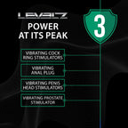 Levelz Remote-Controlled Vibrating Tri-O (Black) – USB Rechargeable Cock Ring and Prostate Stimulator > Anal Range > Prostate Plugs