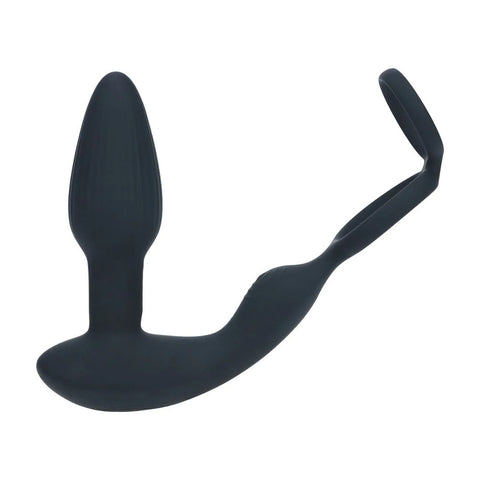 Levelz Dual Vibrating Prostate Stimulator with Cock Ring – USB Rechargeable Vibrating Butt Plug with Cock Ring > Anal Range > Prostate Plugs