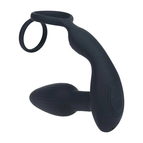 Levelz Dual Vibrating Prostate Stimulator with Cock Ring – USB Rechargeable Vibrating Butt Plug with Cock Ring > Anal Range > Prostate Plugs