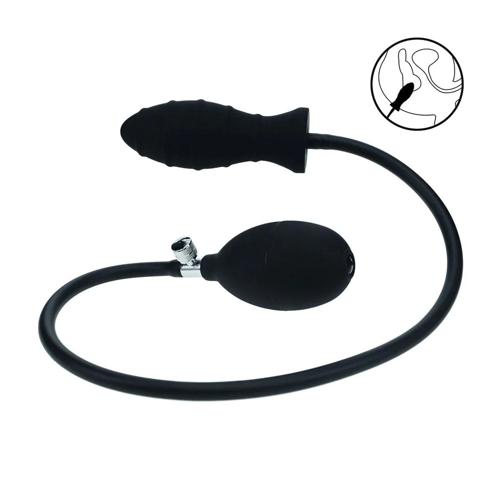 Levelz Ribbed Silicone Inflatable Anal Plug Expanding To 15 Cm > Anal Range > Tunnel and Stretchers