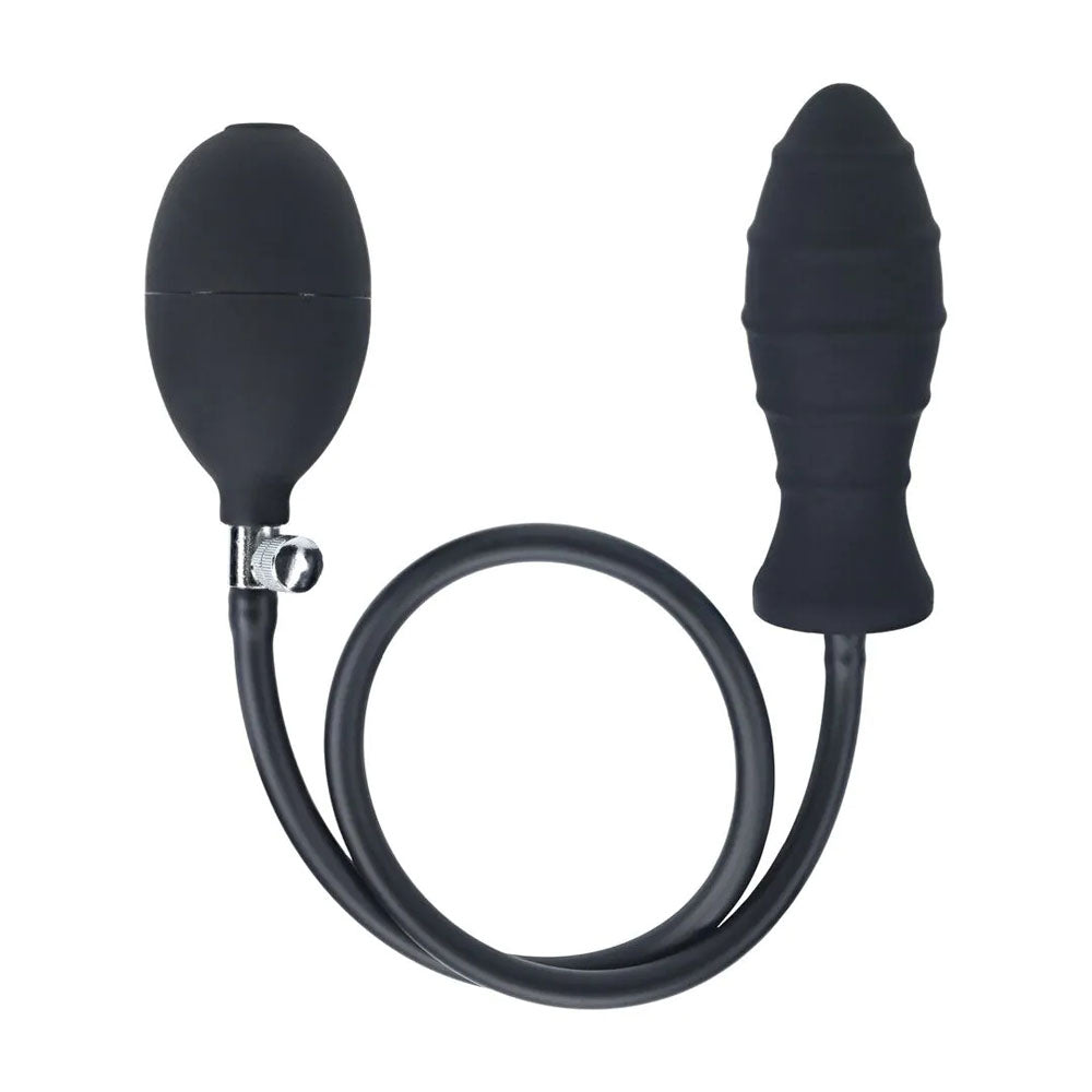 Levelz Ribbed Silicone Inflatable Anal Plug Expanding To 15 Cm > Anal Range > Tunnel and Stretchers Main image