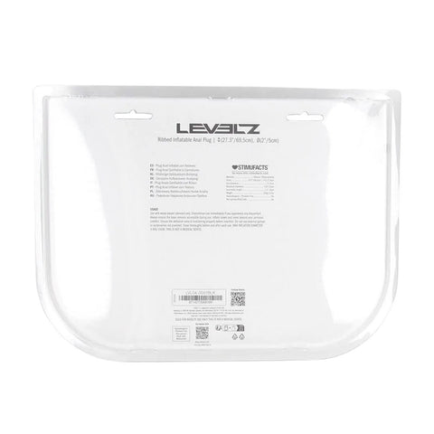 LEVELZ Ribbed Inflatable Butt Plug – Inflatable Silicone Butt Plug with Textured Shaft and Flared Base > Anal Range > Tunnel and Stretchers