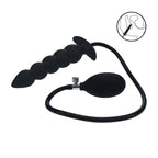 Levelz Beaded Inflatable – 12 cm Smooth Silicone Anal Plug > Anal Range > Tunnel and Stretchers