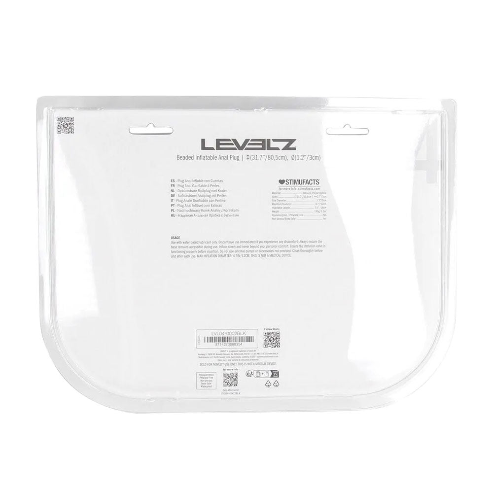 Levelz Beaded Inflatable Anal Plug – Inflatable Silicone Butt Plug Up to 12 cm > Anal Range > Tunnel and Stretchers