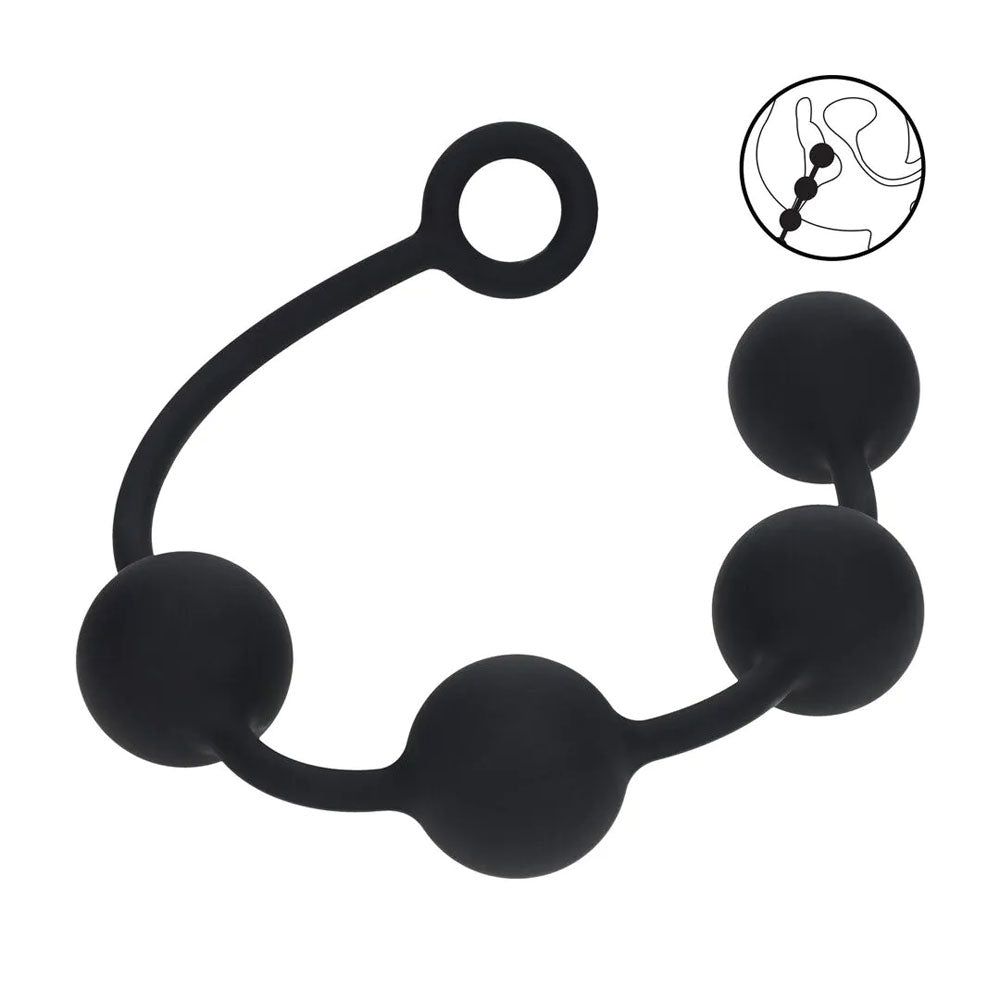 LEVELZ Round Anal Balls XL – Extra Large Silicone Anal Beads 46.5 cm Length 50 mm Diameter > Anal Range > Oversized Anal Toys