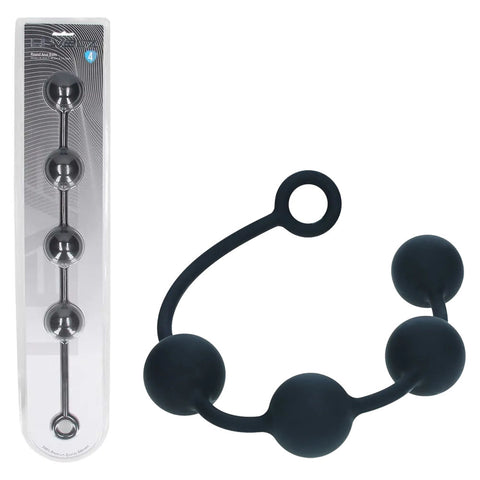 LEVELZ Round Anal Balls XL – Extra Large Silicone Anal Beads 46.5 cm Length 50 mm Diameter Black > Anal Range > Oversized Anal Toys