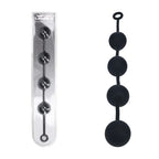 Levelz Round Anal Balls XXL (60mm, 52.5cm) – Extra Large Silicone Anal Beads Black > Anal Range > Oversized Anal Toys