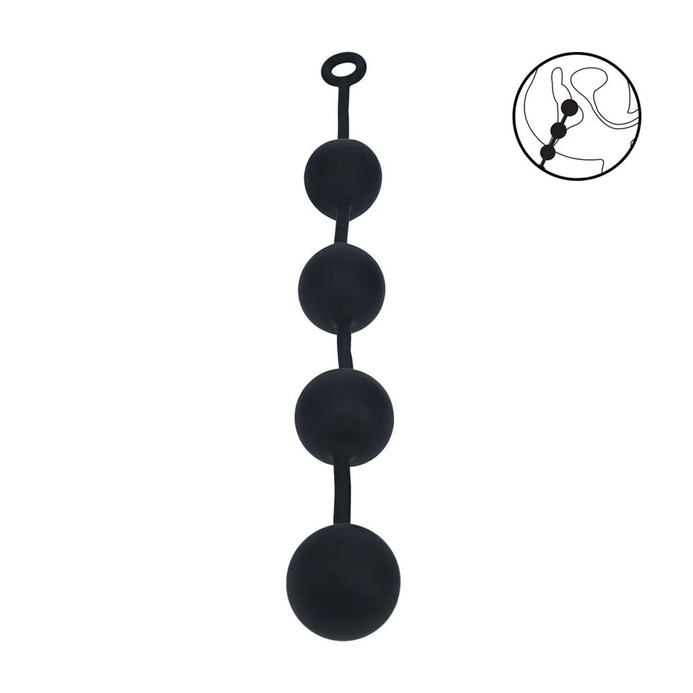 Levelz Round Anal Balls XXL (60mm, 52.5cm) – Extra Large Silicone Anal Beads Secondary image
