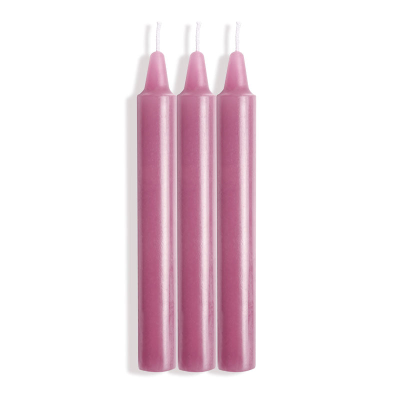 LaCire Drip Pillar Candles - Violet 90 Minutes Burn Time Secondary image