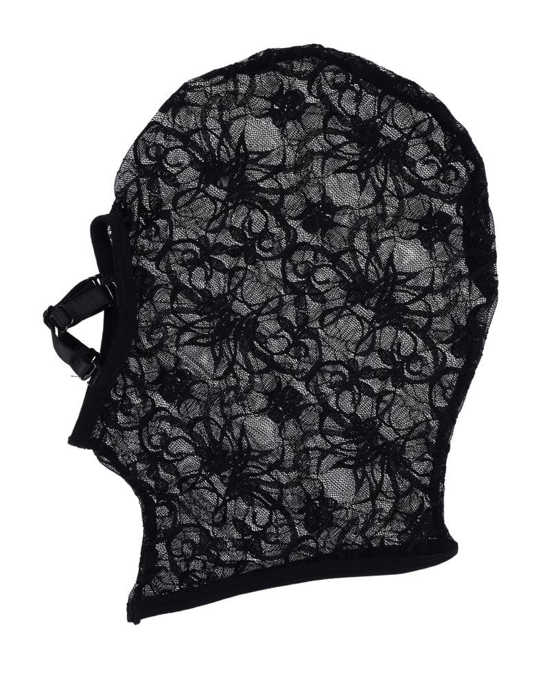 Lace Hush Hood Sheer Erotic Mask for Adult Intimate Play Party Supplies