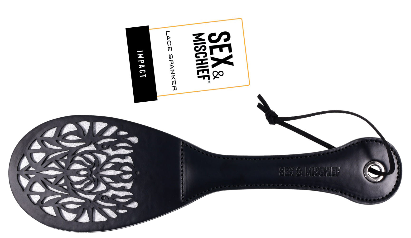 Lace Spanker Paddle 13 Inch PU Leather Bondage Toy Adult > Bondage Gear > Paddles