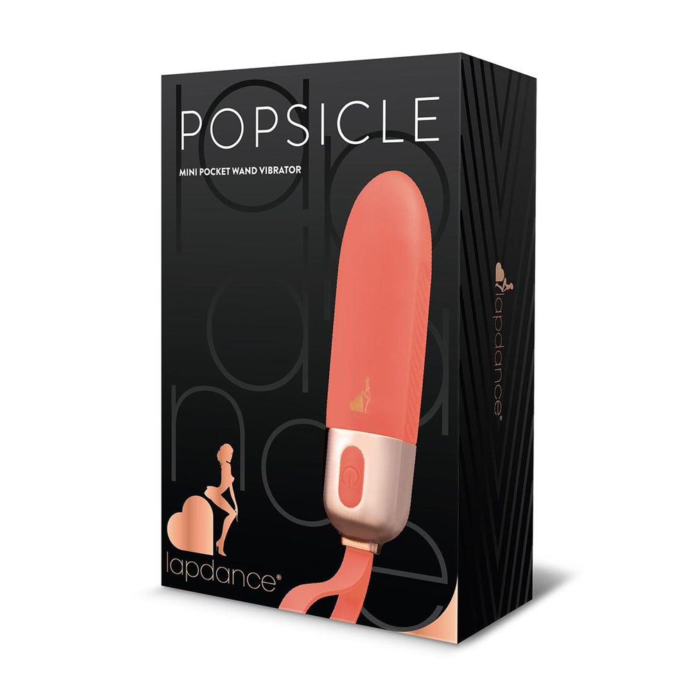 Lapdance Popsicle Mini Pocket Wand 12 cm USB Rechargeable Bullet Vibrator Pink BULLETS