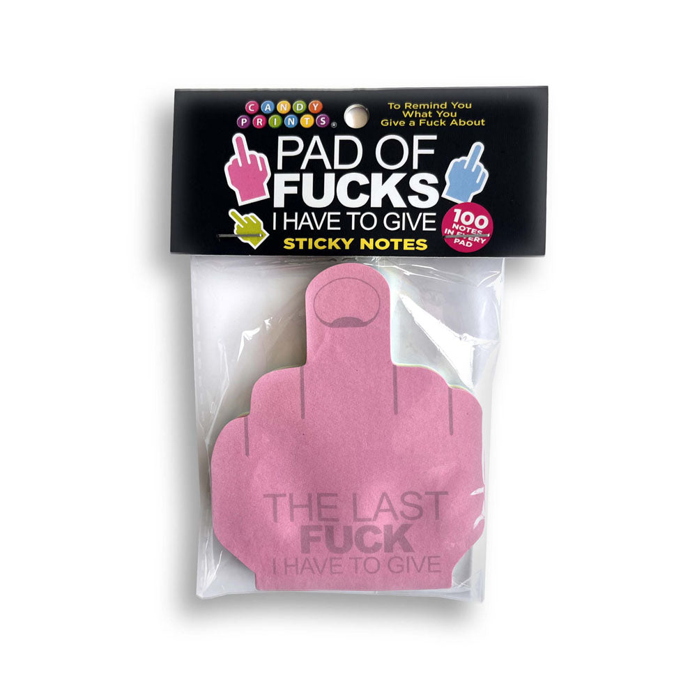 Last Fuck I Have To Give Sticky Notes Multi Colored Novelty Sticky Notes 100 Pack > Novelties > Gag Gifts Main image