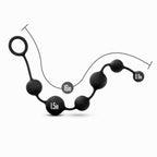 Platinum Silicone Large Black Anal Beads - 16 Inch > Anal Range > Oversized Anal Toys