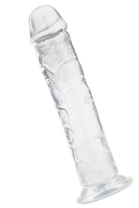 Lester 7.5" Dong Clear with Suction Base > Dildos > Realistic Dildos