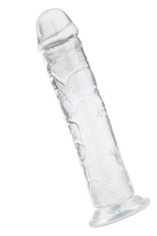 Lester 7.5" Dong Clear with Suction Base > Dildos > Realistic Dildos
