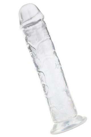 Lester 7.5" Dong Clear with Suction Base > Dildos > Realistic Dildos