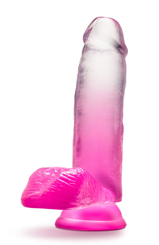 B Yours Sugar Magnolia 7in Dildo Fuchsia with Suction Base DONGS