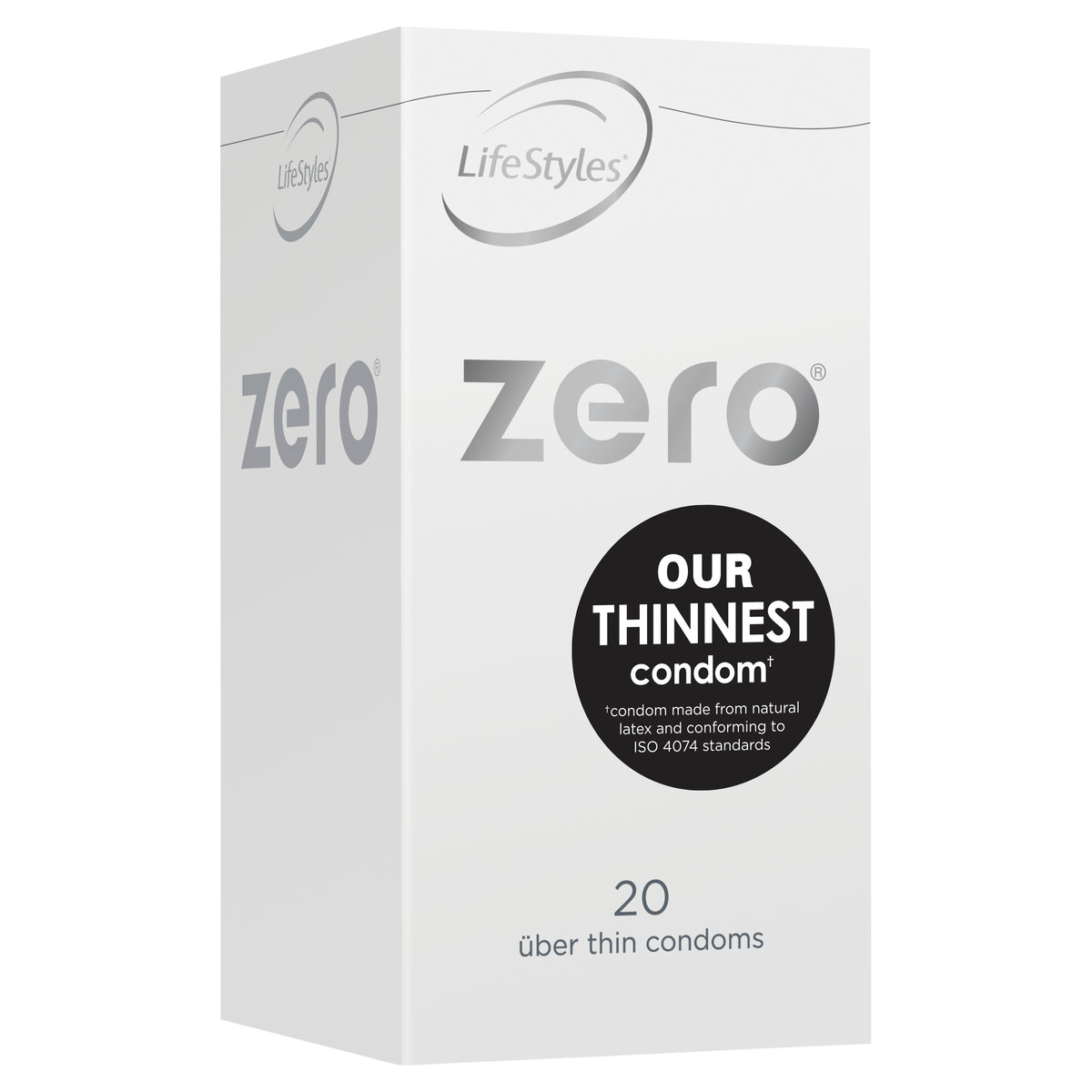 LifeStyles Zero Condoms – Uber Thin Lubricated Condoms 20 Pack > Essentials > Condoms