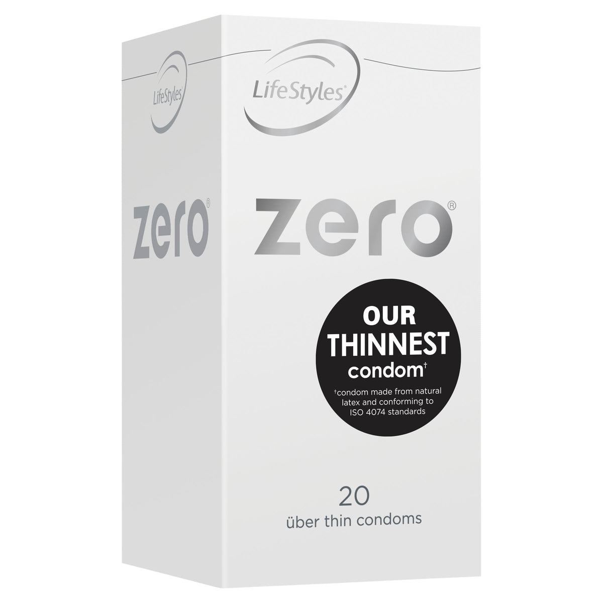 LifeStyles Zero Thin Lubricated Condoms 52mm – 10, 20 & 40 Pack 20 Pack > Essentials > Condoms