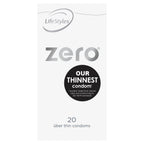 LifeStyles Zero Thin Lubricated Condoms 52mm – 10, 20 & 40 Pack > Essentials > Condoms