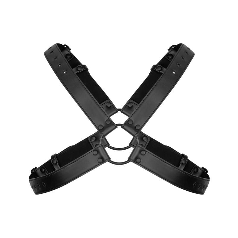 Lionel Bondage Harness in Black Faux Leather > Clothes > Mens Harnesses