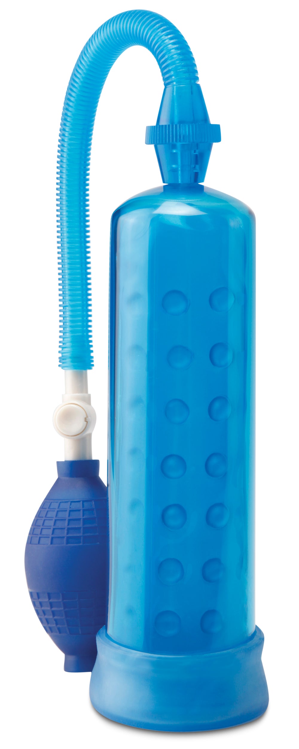 Pump Worx Silicone Power Pump Penis Pump - 7.5" Insertable Blue > Pumps > Penis Pumps