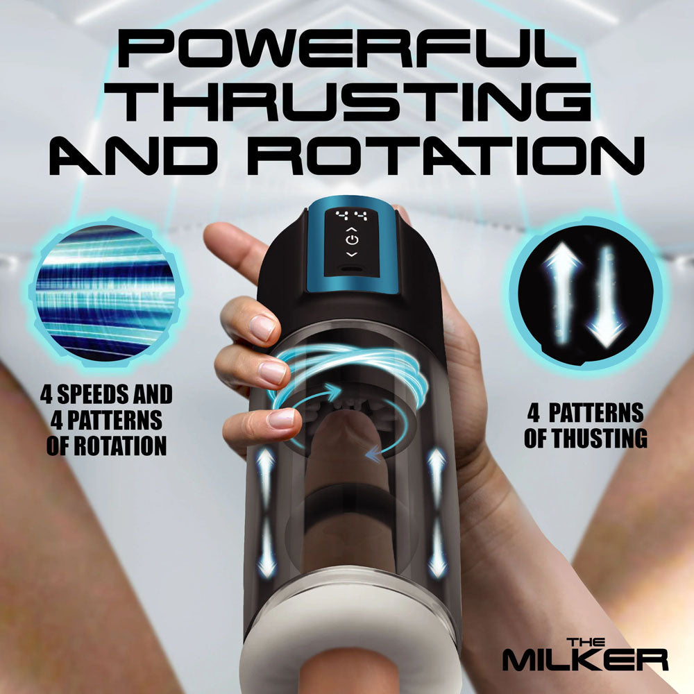 LoveBotz The Milker Roto-Stroke Thruster with Textures Strokers - Auto