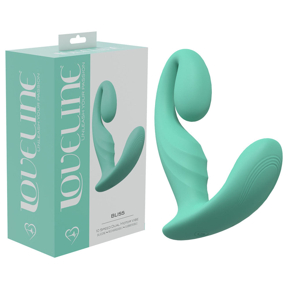 Loveline Bliss Double the Motors Double the Pleasure Green Vibrators