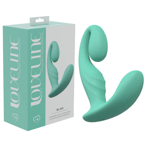 Loveline Bliss Double the Motors Double the Pleasure Green Vibrators