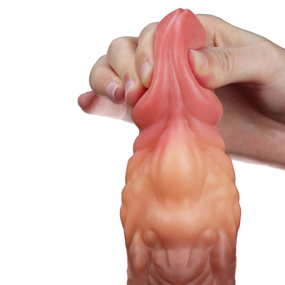 Lovetoy 7 Inch Dual Layered Silicone Cock – Lifelike Dildo > Dildos > Fantasy